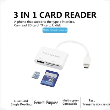 OTG Card Reader USB 3.0 3 in 1 with SD TF USB2.0 Smart Memory Card Adapter Type C OTG SD Card Reader For Type c phone computer
OTG Card Reader USB 3.0 3 in 1 with SD TF USB2.0 Smart Memory Card Adapter Type C OTG SD Card Reader For Type c phone computer