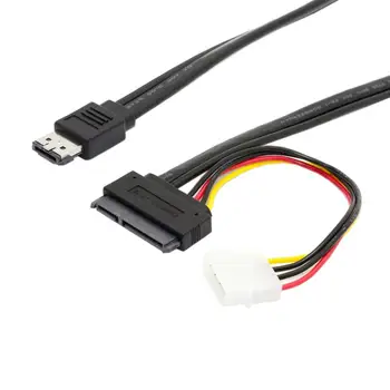 CY 50cm eSATAp Power ESATA Combo to SATA 22pin & IDE 4pin 5V 12V for 3.5" 2.5" Hard Disk Data Cable
CY 50cm eSATAp Power ESATA Combo to SATA 22pin & IDE 4pin 5V 12V for 3.5" 2.5" Hard Disk Data Cable