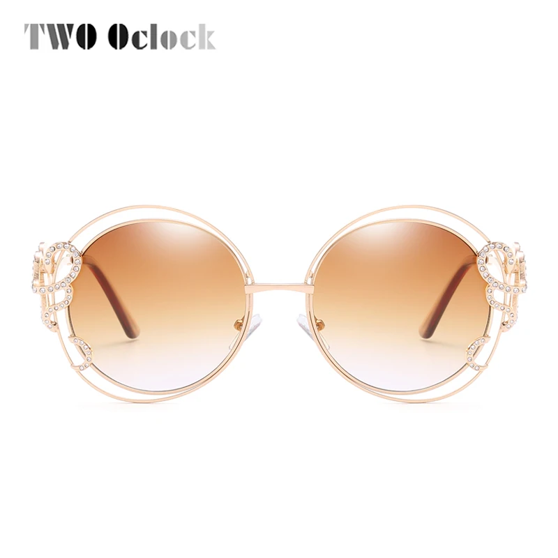 TWO Oclock Luxury Ladies Crystal Sunglasses Women Designer Oversized Round Sun Glasses UV400 Gradient Shades Eyewear R66151
TWO Oclock Luxury Ladies Crystal Sunglasses Women Designer Oversized Round Sun Glasses UV400 Gradient Shades Eyewear R66151