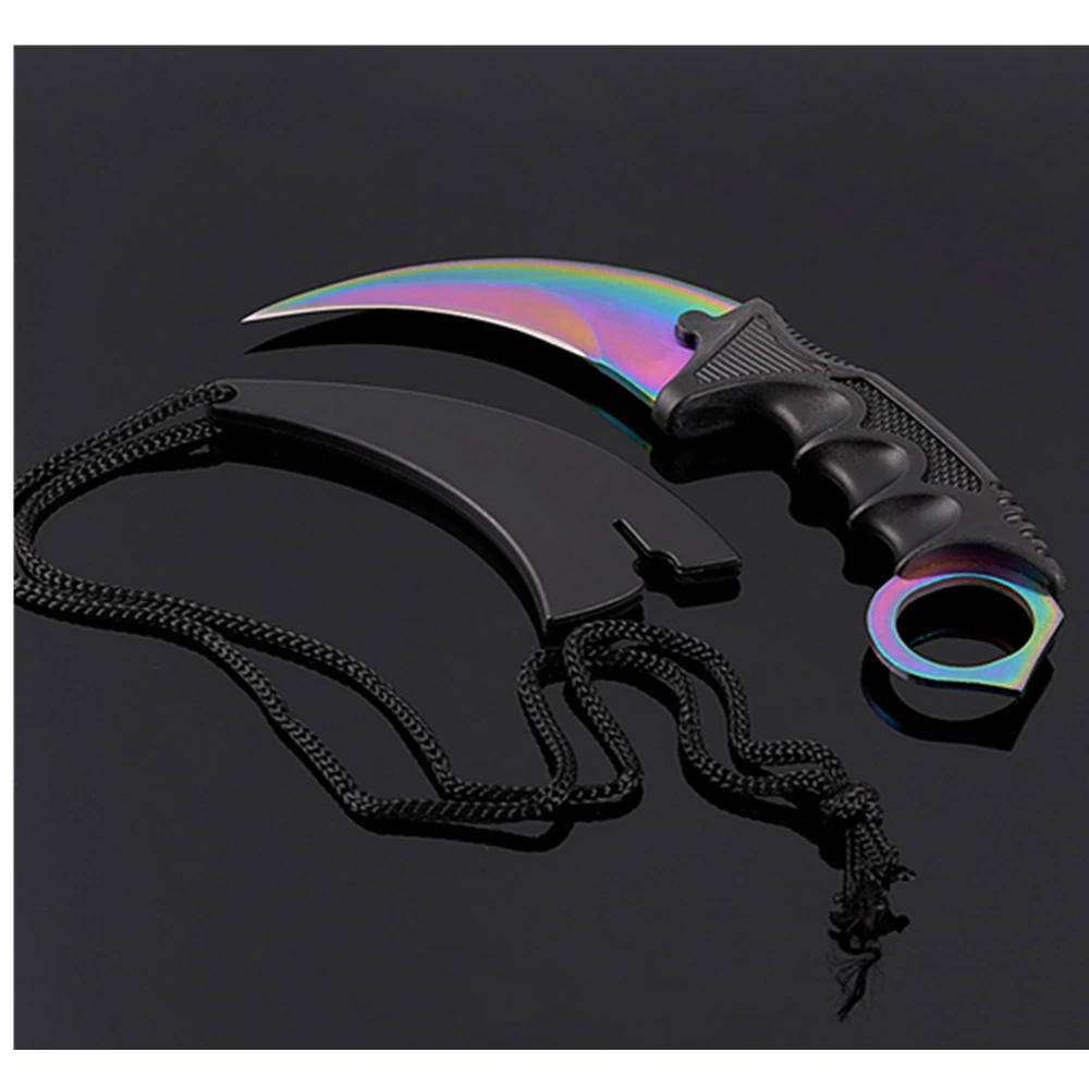 ANLidarfue Hunting Knife CS GO Tactical Claw Neck Knife Camp Hike Outdoor Self Defense Offensive Hunting Survival Tools Knife
ANLidarfue Hunting Knife CS GO Tactical Claw Neck Knife Camp Hike Outdoor Self Defense Offensive Hunting Survival Tools Knife
