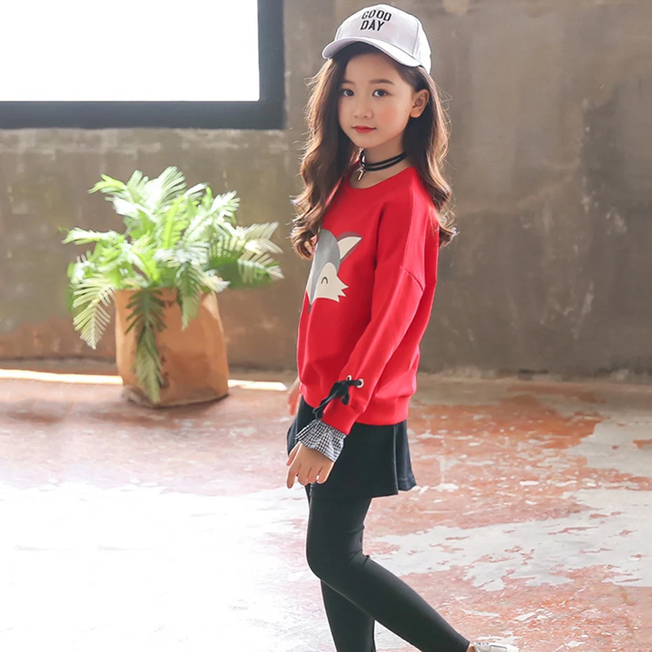 Spring Girls Clothes Set Cartoon Sweatshirt +Legging 2Pcs Girls Suit Teenage Autumn Kids Casual Clothes For Girls 3-14 Years
Spring Girls Clothes Set Cartoon Sweatshirt +Legging 2Pcs Girls Suit Teenage Autumn Kids Casual Clothes For Girls 3-14 Years