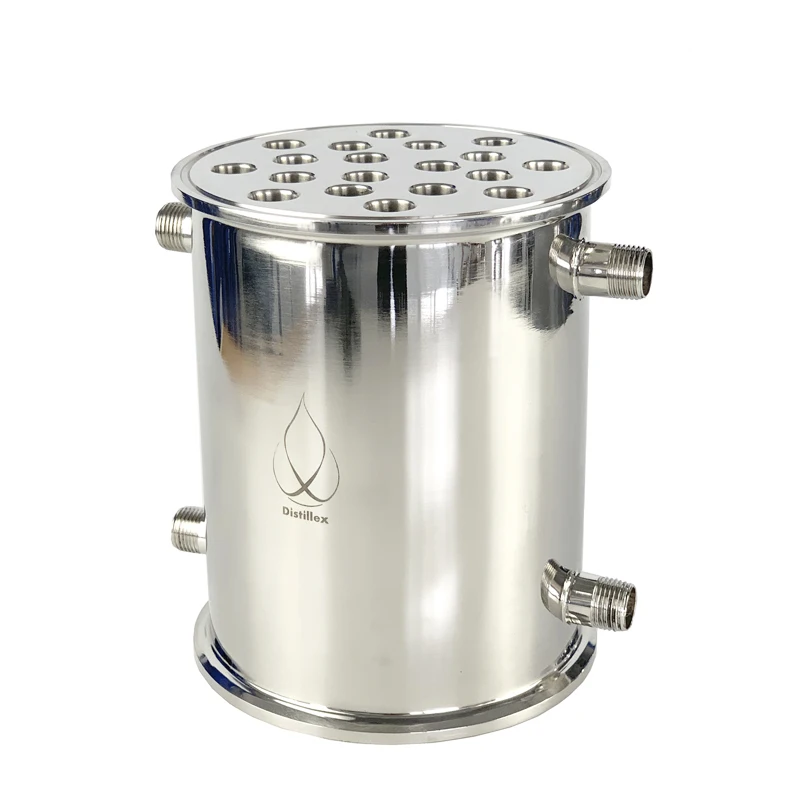 Зажим 6 "154 мм OD166 SS304 конденсатор Dephlegmator Reflux дистиллятора. 200 25 труб|Дистилляторы|