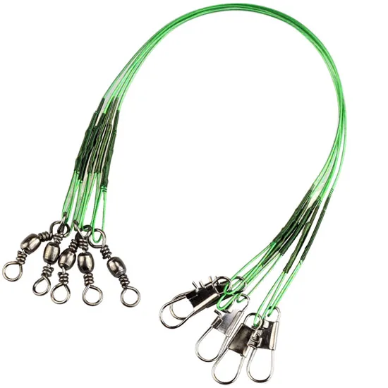 Green Stainless Steel Fishing Line Fishing Trace Lures Steel Wire Spinner Anti-bite Sub Fishing Lines Size 15CM 23CM 30CM
Green Stainless Steel Fishing Line Fishing Trace Lures Steel Wire Spinner Anti-bite Sub Fishing Lines Size 15CM 23CM 30CM