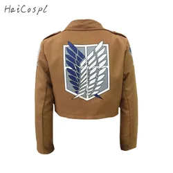 Атака Титанов Косплей Shingeki No Kyojin Косплей куртка японского аниме Коричневое Пальто для женщин мужчин взрослых