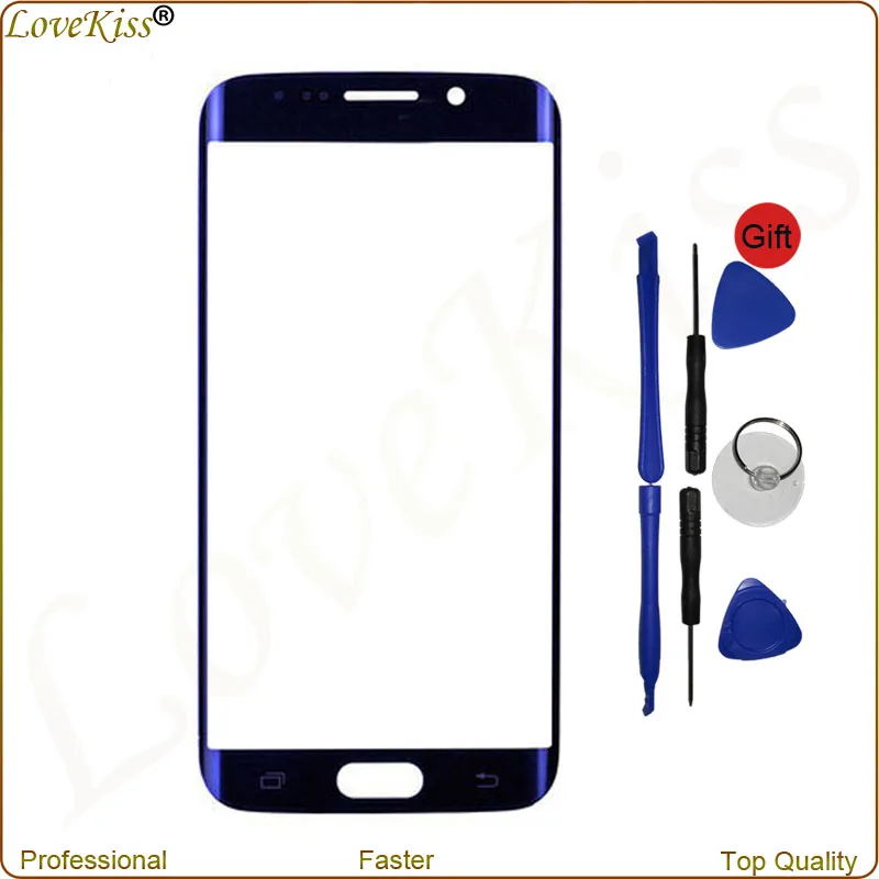 Front Outer Glass For Samsung Galaxy S6 edge G925 SM-G925V SM-G925 High Quality Touch Panel Lens Replacement Tools | Мобильные