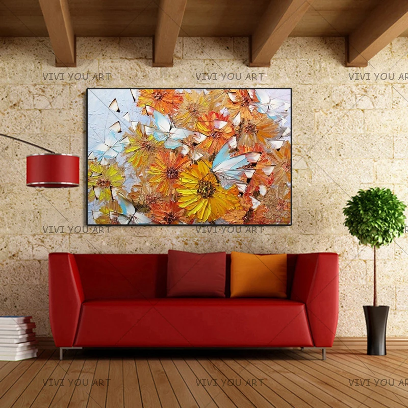 100% Handpainted Modern Knife Pictures On Canvas Handmade Butterflies Oil Painting For Room Decor Wall Painting Hang Craft
100% Handpainted Modern Knife Pictures On Canvas Handmade Butterflies Oil Painting For Room Decor Wall Painting Hang Craft