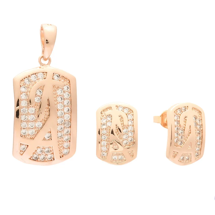 Trendy Jewelry Sets Clear Cubic Zirconia 585 Rose Gold Color Jewelry Square Shape Earrings Jewelry Set
Trendy Jewelry Sets Clear Cubic Zirconia 585 Rose Gold Color Jewelry Square Shape Earrings Jewelry Set