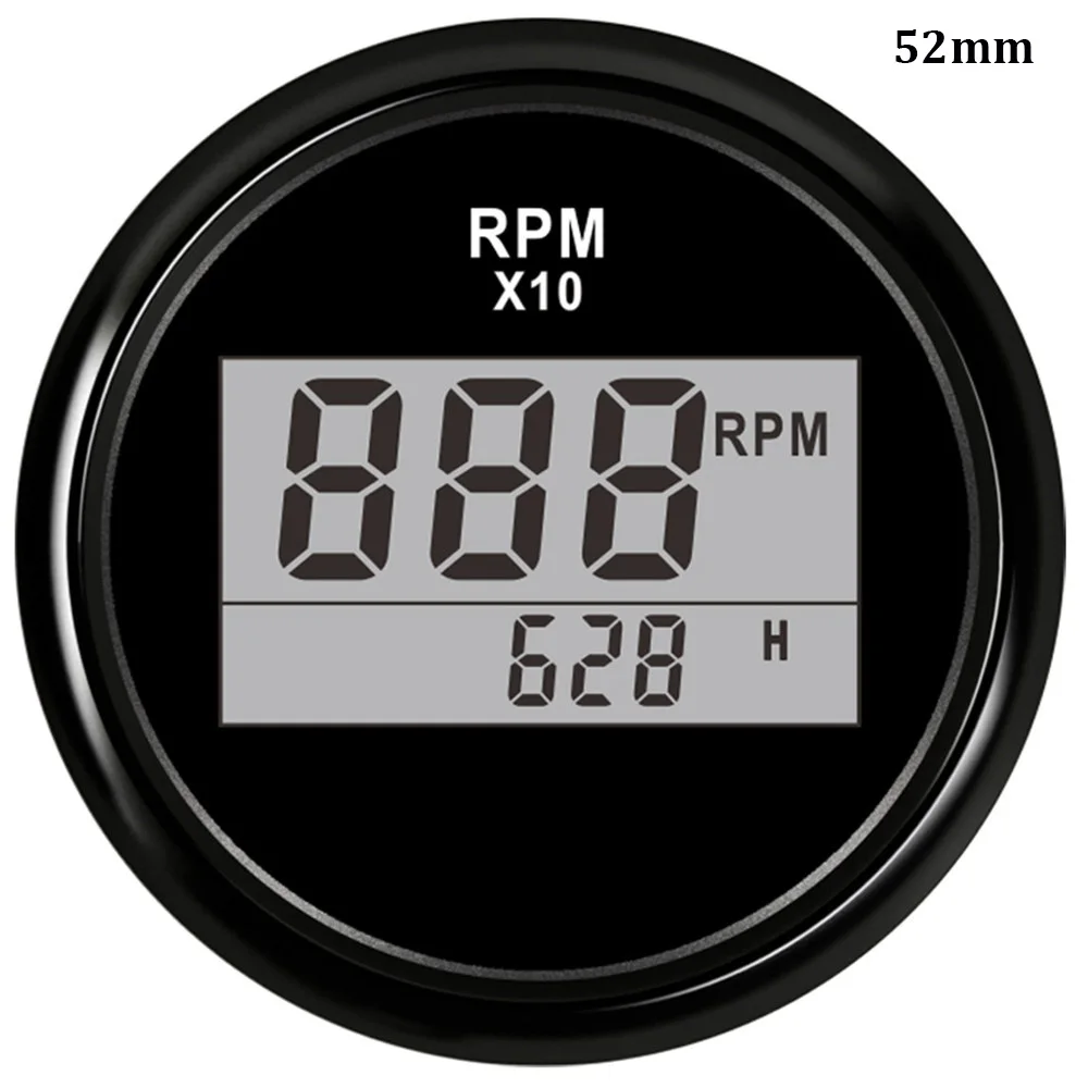 Tachometer Boat Car 52 mm Mini LCD Digital 0~9990 RPM Display Diesel Gasoline Engine RPM Gauge Hour meter With Red Backlight
Tachometer Boat Car 52 mm Mini LCD Digital 0~9990 RPM Display Diesel Gasoline Engine RPM Gauge Hour meter With Red Backlight