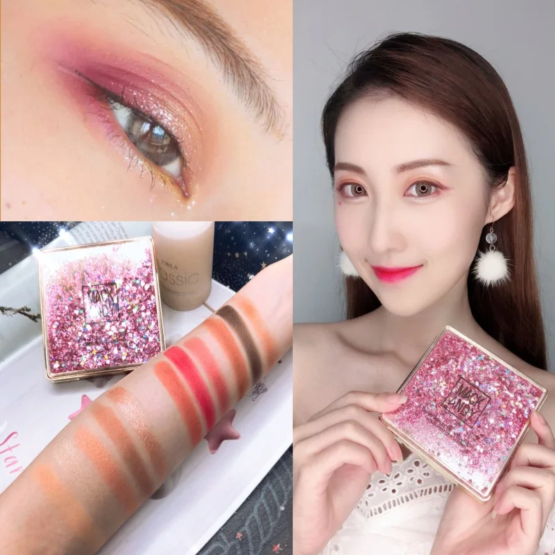 Diamond sanding eyeshadow palette 12 colors shimmer matte eyeshadow pigment waterpoof long lasting metallic eyeshadow AC044
Diamond sanding eyeshadow palette 12 colors shimmer matte eyeshadow pigment waterpoof long lasting metallic eyeshadow AC044