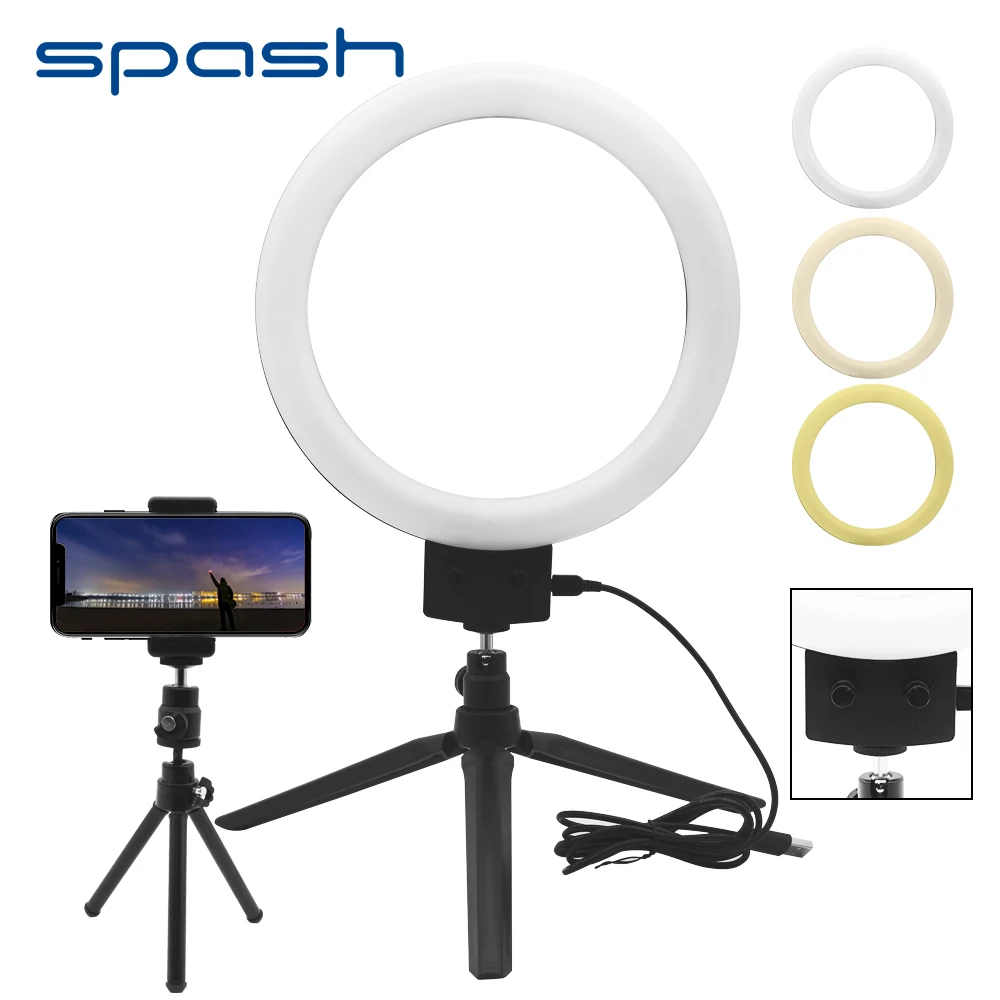Spash 7 "USB кольцевые лампы LED Кольцевой светильник Настольная съемка с держателем