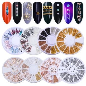 Rose Gold 3D Nail Decoration in Wheel Geometry Plated Metal Nail Studs Circle Star Round Square Nail Art Decorations
Rose Gold 3D Nail Decoration in Wheel Geometry Plated Metal Nail Studs Circle Star Round Square Nail Art Decorations