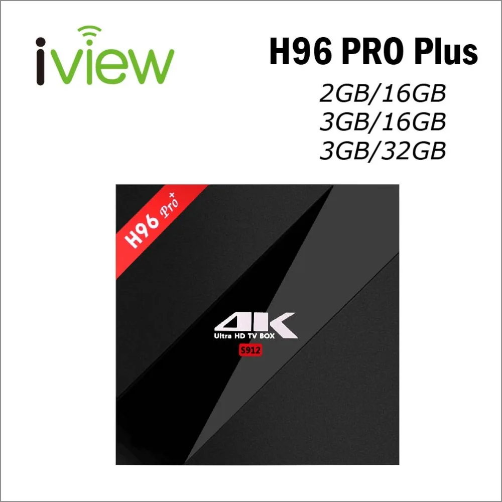 Смарт-бокс H96 Pro Plus Android 7 1 Amlogic S912 Octa Core 1000M Ethernet BT4.1 KD17.6 H.265 4K IPTV Netflix TV Box | Электроника