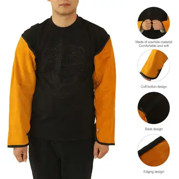 Heat Resistant Welding Sleeves Leather Snap Button Closure Summer Welder Sleeves Spark Resistant Splash Welding Sleeves Clothing
Heat Resistant Welding Sleeves Leather Snap Button Closure Summer Welder Sleeves Spark Resistant Splash Welding Sleeves Clothing