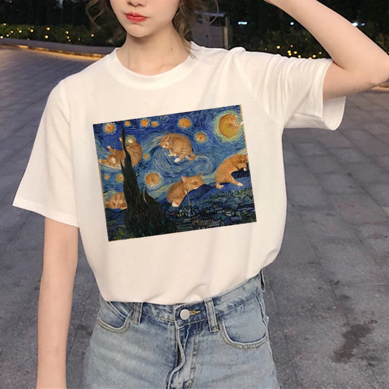 Kawaii Cat Graphic T Shirt Women Harajuku Ullzang Cute T-shirt Funny Cartoon Aesthetic 90s Tshirt Fashion Summer Top Tees Female
Kawaii Cat Graphic T Shirt Women Harajuku Ullzang Cute T-shirt Funny Cartoon Aesthetic 90s Tshirt Fashion Summer Top Tees Female