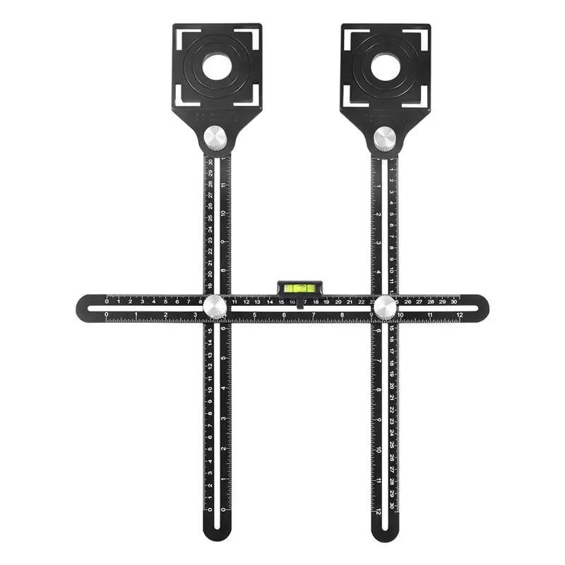 New Tile Hole Locator - Multi-Functional Adjustable Tool Masonry Glass Fixed Punch Angle Measuring Ruler Tile Artifact Template
New Tile Hole Locator - Multi-Functional Adjustable Tool Masonry Glass Fixed Punch Angle Measuring Ruler Tile Artifact Template