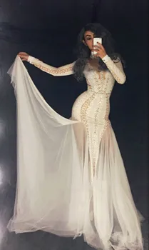 Sexy Sparkly Crystals Dress Women Summer Party Costume Stage Performance Wear Dance Singer Rhinestones Ladies Long Dresses DJ
Sexy Sparkly Crystals Dress Women Summer Party Costume Stage Performance Wear Dance Singer Rhinestones Ladies Long Dresses DJ