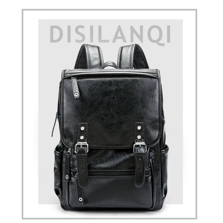 New Pu Leather Korean Version Shoulder Backpack Fashion Simple Young Middle School Students Schoolbag
New Pu Leather Korean Version Shoulder Backpack Fashion Simple Young Middle School Students Schoolbag