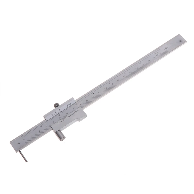 Stainless Steel Parallel Marking Gauge Vernier Caliper 200mm w/ Carbide Scriber
Stainless Steel Parallel Marking Gauge Vernier Caliper 200mm w/ Carbide Scriber