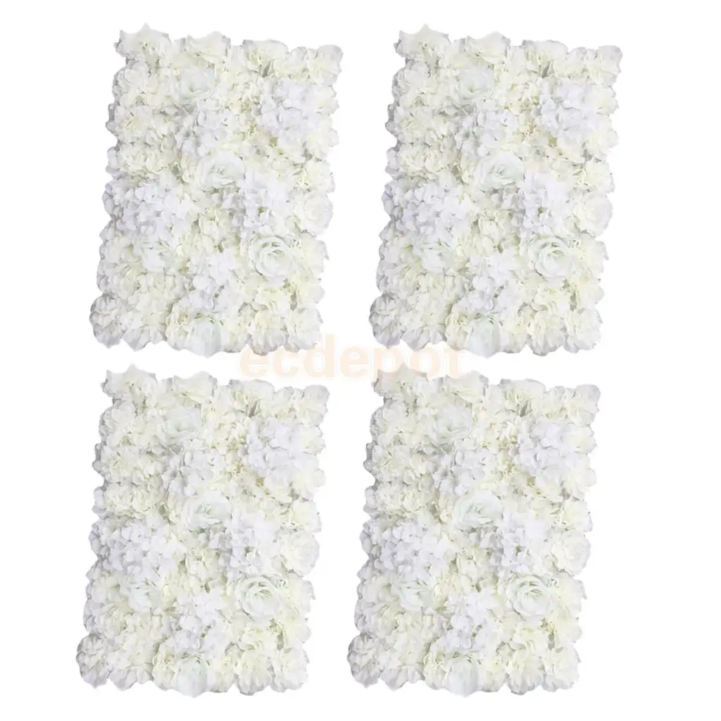 MagiDeal 4 pieces Artificial Flower Wall Wedding Venue Flower Pillar Main Road Decor Cream
MagiDeal 4 pieces Artificial Flower Wall Wedding Venue Flower Pillar Main Road Decor Cream