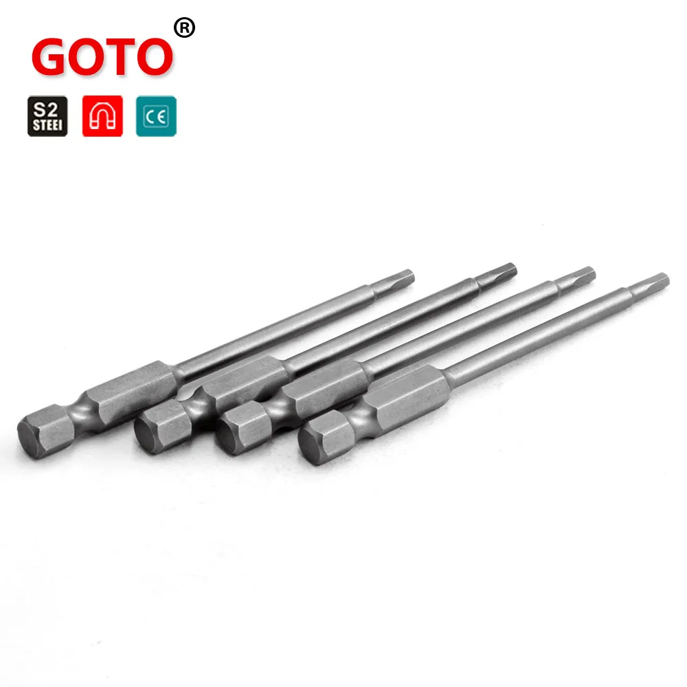 GOTO 10Ppcs/set 1/4Inch SHANK DRIVE magnetic screwdriver btis hexagon head for precision machinery industry
GOTO 10Ppcs/set 1/4Inch SHANK DRIVE magnetic screwdriver btis hexagon head for precision machinery industry