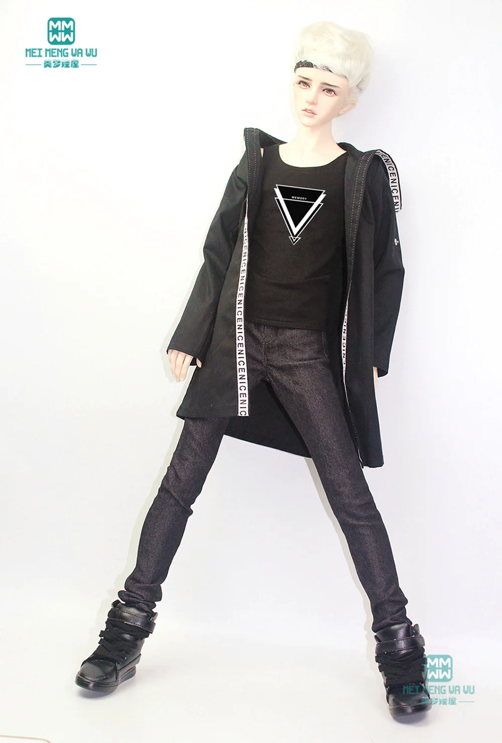 Фото Clothes for doll fit 68-70cm BJD fashion Letter coat vest trousers | Игрушки и хобби