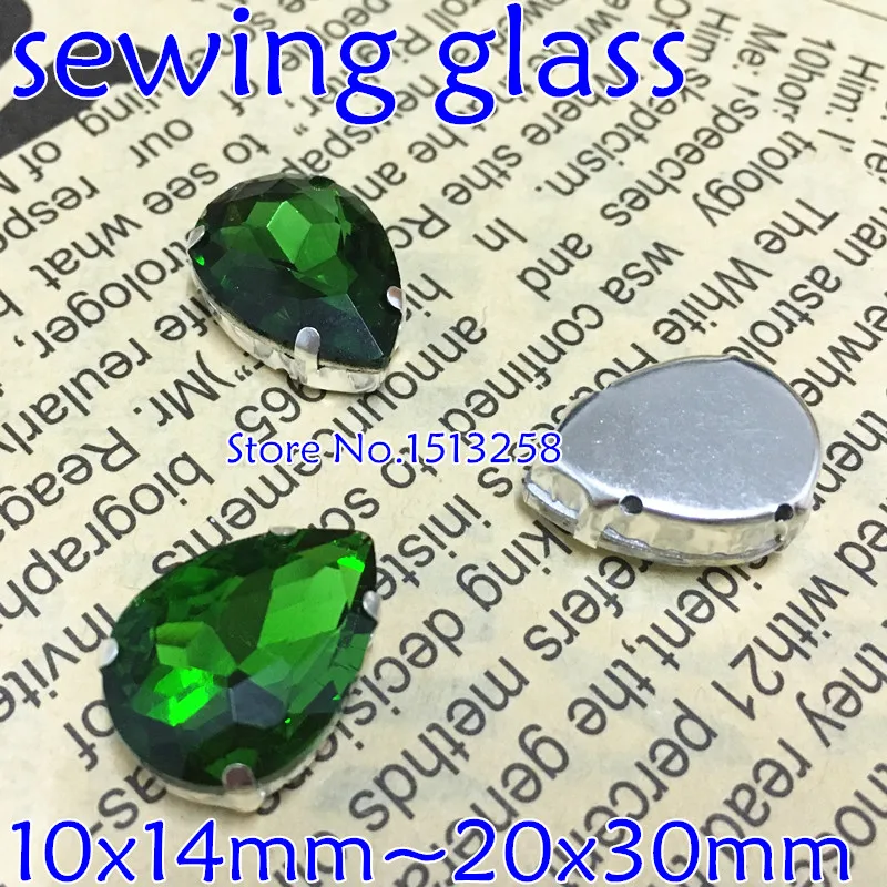 Grass Green Color Sew On Crystal Teardrop Fancy Stone With Claw Setting 10x14mm,13x18mm,18x25mm,20x30mm For Jewelry Making
Grass Green Color Sew On Crystal Teardrop Fancy Stone With Claw Setting 10x14mm,13x18mm,18x25mm,20x30mm For Jewelry Making