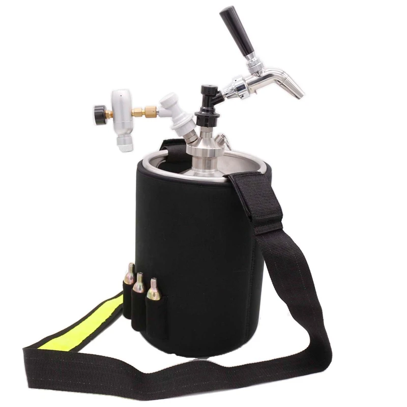 Neoprene Parka Keg Jacket for 2/3.6/4/5/10L Mini Keg with Adjustable Belt pocket for spare co2 cartridge Homebrew Draft Mini Keg
Neoprene Parka Keg Jacket for 2/3.6/4/5/10L Mini Keg with Adjustable Belt pocket for spare co2 cartridge Homebrew Draft Mini Keg