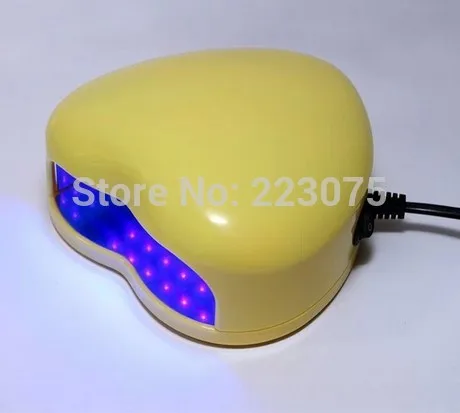 110v or 220v LED Lamp Soak-off Gel Polish Nail Cure UV Dryer Heart-shaped 3W Manicure Machine yellow
110v or 220v LED Lamp Soak-off Gel Polish Nail Cure UV Dryer Heart-shaped 3W Manicure Machine yellow