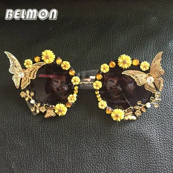 SOZOTU Fashion Baroque Sunglasses Women Brand Designer Round Sun Glasses For Ladies UV400 Shades Oculos de sol Female RS668
SOZOTU Fashion Baroque Sunglasses Women Brand Designer Round Sun Glasses For Ladies UV400 Shades Oculos de sol Female RS668