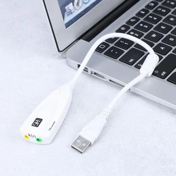 AMKLE External Sound Card USB 2.0 to Jack 3.5mm 3D Audio Headset Microphone Earphone 7.1 Channel 5HV2 Adapter For Laptop
AMKLE External Sound Card USB 2.0 to Jack 3.5mm 3D Audio Headset Microphone Earphone 7.1 Channel 5HV2 Adapter For Laptop