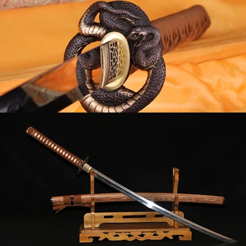 Real Hamon Japanese Samurai Python Sword KATANA Traditional Hand Forged Full Tang Blade Hualee Wood Saya 1095 Carbon Steel Sharp
Real Hamon Japanese Samurai Python Sword KATANA Traditional Hand Forged Full Tang Blade Hualee Wood Saya 1095 Carbon Steel Sharp