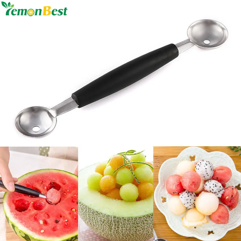 Dual Double-end Melon Baller Scoop Stainless Steel Fruit Scoop Spoon Ice Cream Dessert Sorbet Spoon Kitchenware Cook Tool
Dual Double-end Melon Baller Scoop Stainless Steel Fruit Scoop Spoon Ice Cream Dessert Sorbet Spoon Kitchenware Cook Tool