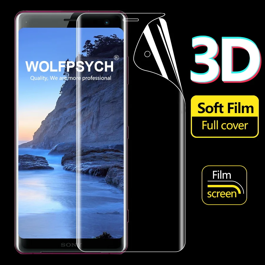 WOLFPSYCH Soft Full Cover Screen Protector For Sony Xperia XZ3 Hydrogel Film For XZ2P XZ2 Compact Premium TPU Silicone Sticker
WOLFPSYCH Soft Full Cover Screen Protector For Sony Xperia XZ3 Hydrogel Film For XZ2P XZ2 Compact Premium TPU Silicone Sticker