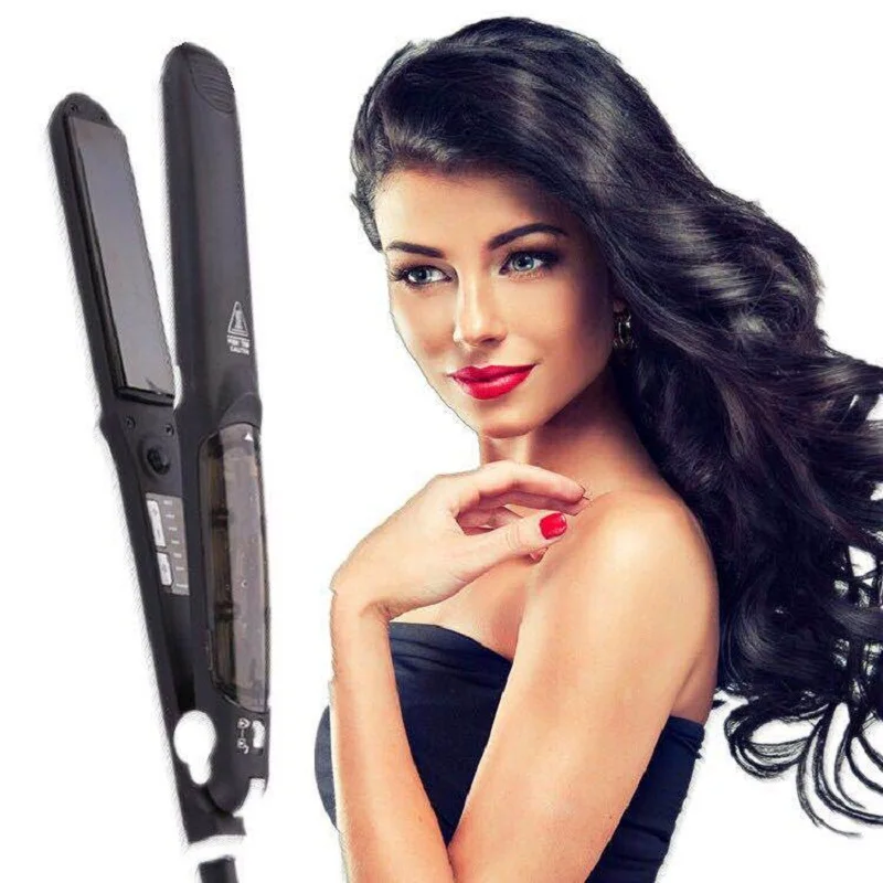 New Steam Hair Straightener Ceramic Vapor Hair Flat Iron Seam Hair Straightening Iron Curler Steamer Hair Styling Tool
New Steam Hair Straightener Ceramic Vapor Hair Flat Iron Seam Hair Straightening Iron Curler Steamer Hair Styling Tool