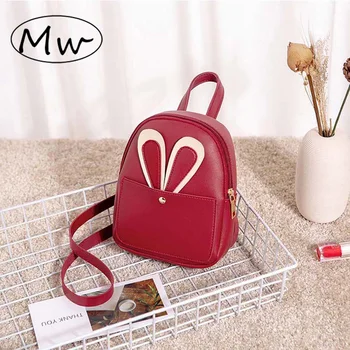 Fashion Women Mini Backpack Female Fashion Pure Red School Bags High quality Leather Girl small Shoulder Bag bunny Backpack
Fashion Women Mini Backpack Female Fashion Pure Red School Bags High quality Leather Girl small Shoulder Bag bunny Backpack