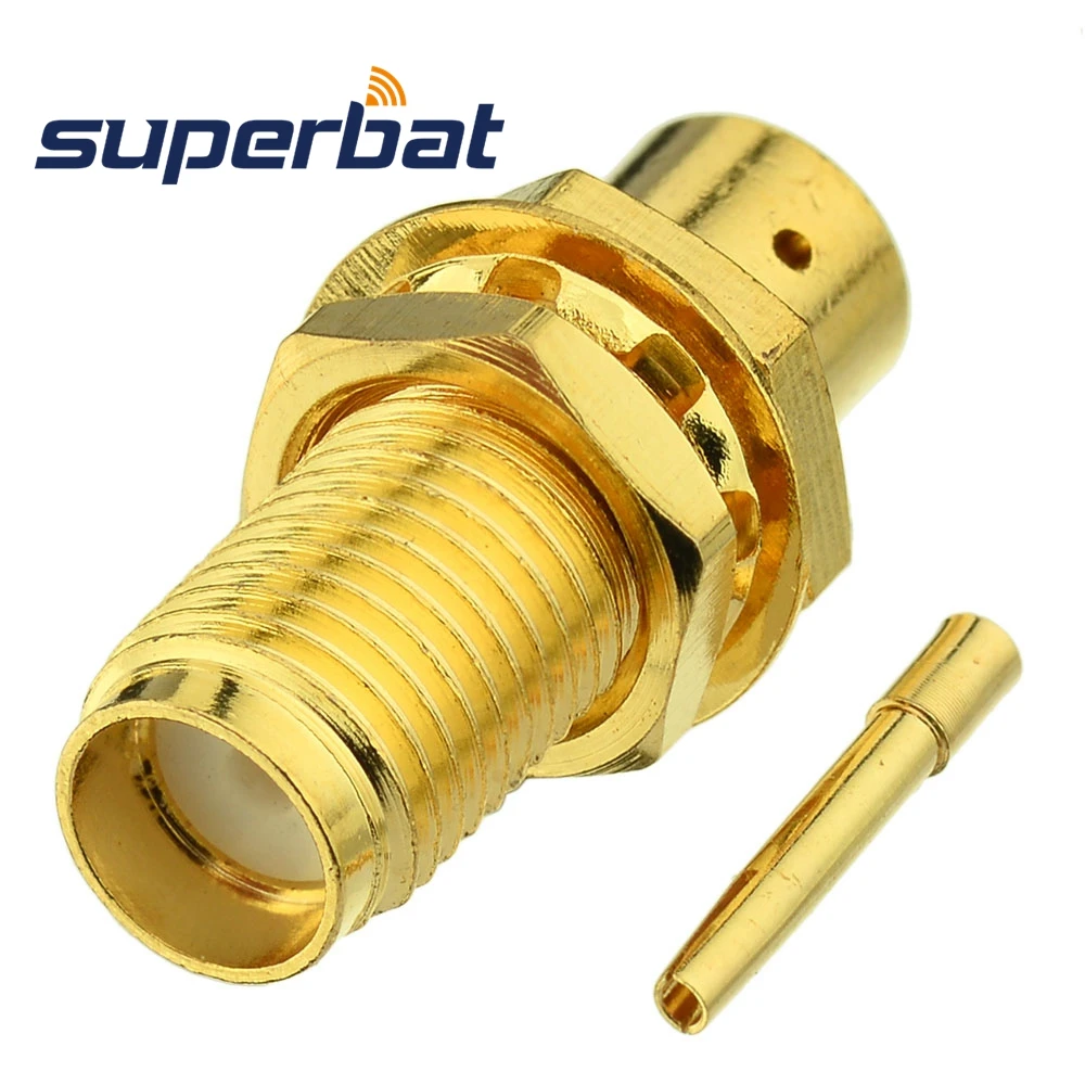 Superbat 10pcs Free Shipping RF Coaxial Connector SMA Solder Jack Female Bulkhead for Semi-rigid Cable .141'' , RG402
Superbat 10pcs Free Shipping RF Coaxial Connector SMA Solder Jack Female Bulkhead for Semi-rigid Cable .141'' , RG402