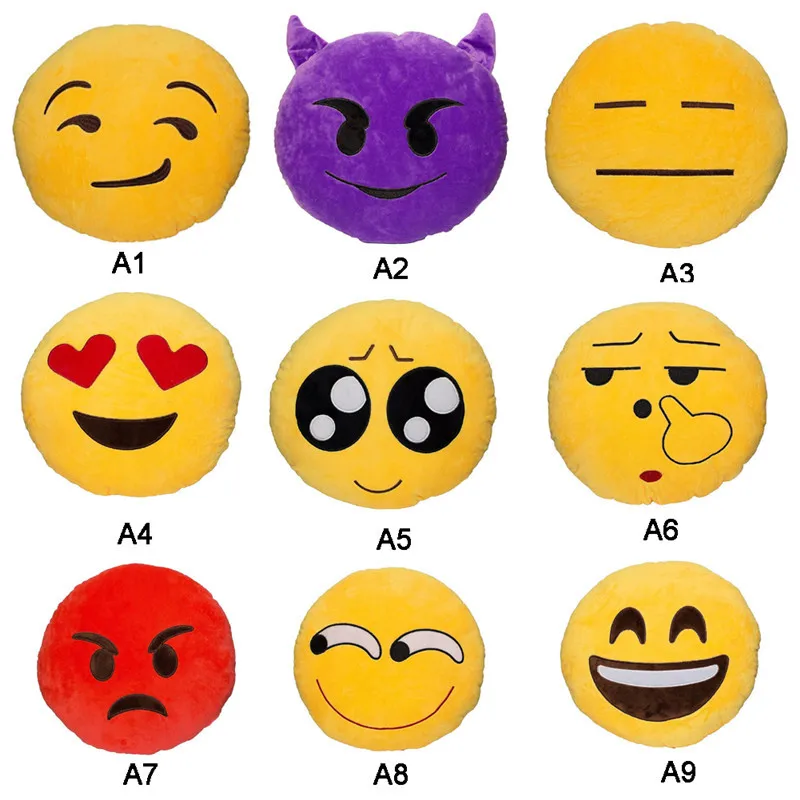 

Emoji Pillow QQ Smiley Emotion Cushion For Sofa Car Seat Home Decorative Cushions Stuffed Plush Toy