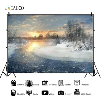 Laeacco Winter Landscape Sunrise Frozen River Snow Photography Backdrops Personalized Photographic Backgrounds For Photo Studio
Laeacco Winter Landscape Sunrise Frozen River Snow Photography Backdrops Personalized Photographic Backgrounds For Photo Studio