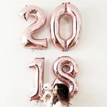 50pcs 32inch Rose gold Silver figures Number Foil Balloons Helium Digital ballons Happy Birthday Wedding Decor Party supplies
50pcs 32inch Rose gold Silver figures Number Foil Balloons Helium Digital ballons Happy Birthday Wedding Decor Party supplies