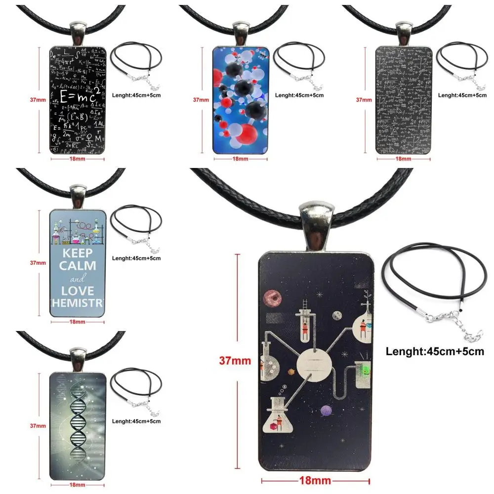 For Valentine'S Day Gift Fashion Chemistry Style Art Necklace Fashion Long Chain With Rectangle Necklace Jewelry 
For Valentine'S Day Gift Fashion Chemistry Style Art Necklace Fashion Long Chain With Rectangle Necklace Jewelry