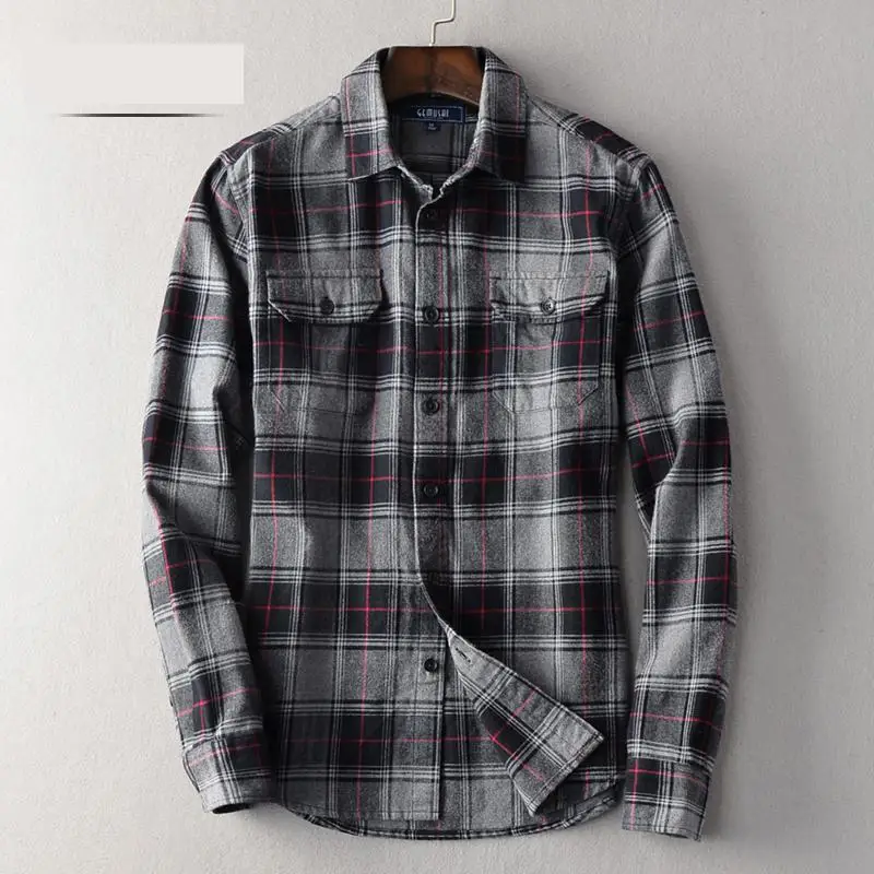 New Arrival Men's Autumn Winter Casual Plaid Shirt Handsome Single Breasted High Quality Cotton Male Cclothing Large Size M-5XL
New Arrival Men's Autumn Winter Casual Plaid Shirt Handsome Single Breasted High Quality Cotton Male Cclothing Large Size M-5XL