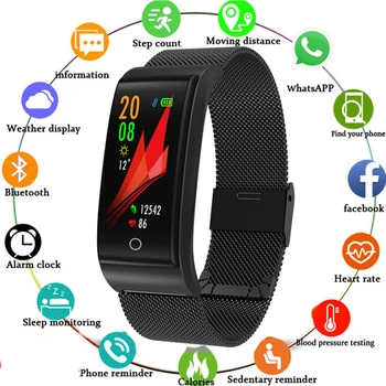 F4 Metal Smart Band Wristband Blood Pressure Heart Rate Monitor for Men Women Fitness Watch Pedometer Message Reminder
F4 Metal Smart Band Wristband Blood Pressure Heart Rate Monitor for Men Women Fitness Watch Pedometer Message Reminder