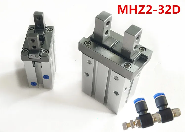 SMC Type MHZ2-32D Parallel Style Air Gripper Cylinder , Double Acting ,32MM Bore ,Magnetic Claw Cylinder+ 6mm Tube Elbow
SMC Type MHZ2-32D Parallel Style Air Gripper Cylinder , Double Acting ,32MM Bore ,Magnetic Claw Cylinder+ 6mm Tube Elbow