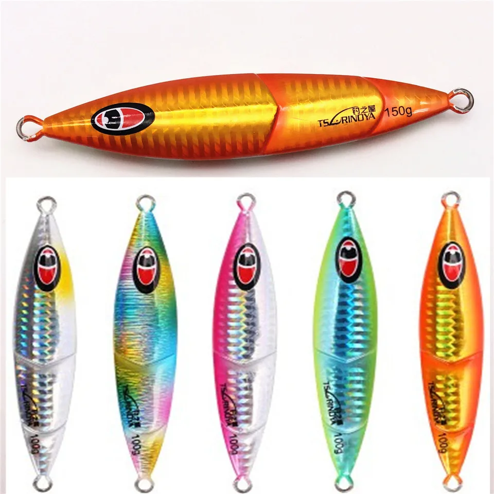 TSURINOYA 5PCS/LOT Deep Sea Jig fishing Lure 40g/60g/80g/100g/150g/200g/250g Metal Fishing Lure Spoon Lure hard lure
TSURINOYA 5PCS/LOT Deep Sea Jig fishing Lure 40g/60g/80g/100g/150g/200g/250g Metal Fishing Lure Spoon Lure hard lure