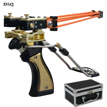 Powerful Slingshot Bow Catapult with Velocity Rubber Band for Hunting Shooting Fishing Aluminum Alloy Folding Wrist Sling Shot 
Powerful Slingshot Bow Catapult with Velocity Rubber Band for Hunting Shooting Fishing Aluminum Alloy Folding Wrist Sling Shot