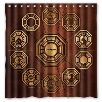 Lost Dharma Shower Curtain Bath Curtains Waterproof Mildew Resistant Polyester Bathroom Curtain With Hooks 180*180cm
Lost Dharma Shower Curtain Bath Curtains Waterproof Mildew Resistant Polyester Bathroom Curtain With Hooks 180*180cm