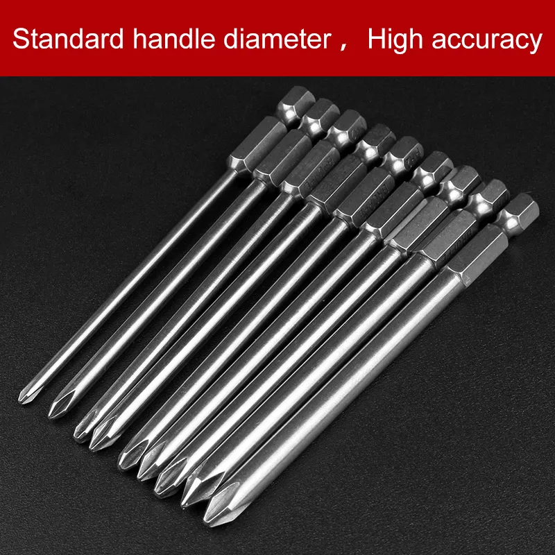 9pcs X Magnetic Philips Screwdriver Set 1/4 Inch 6.35mm Shank S2 Alloy Steel 100mm Long Magnetic Hex Screwdriver Bit Set
9pcs X Magnetic Philips Screwdriver Set 1/4 Inch 6.35mm Shank S2 Alloy Steel 100mm Long Magnetic Hex Screwdriver Bit Set
