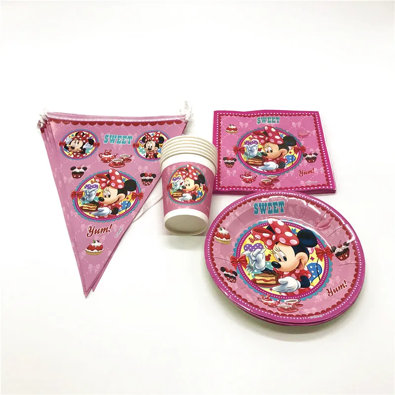 Kids Favor Minnie Mouse 80Pcs Paper Cup Plate Napkin Flag Girl Birthday Party Disney Cartoon Banners Wedding Decoration Supply
Kids Favor Minnie Mouse 80Pcs Paper Cup Plate Napkin Flag Girl Birthday Party Disney Cartoon Banners Wedding Decoration Supply