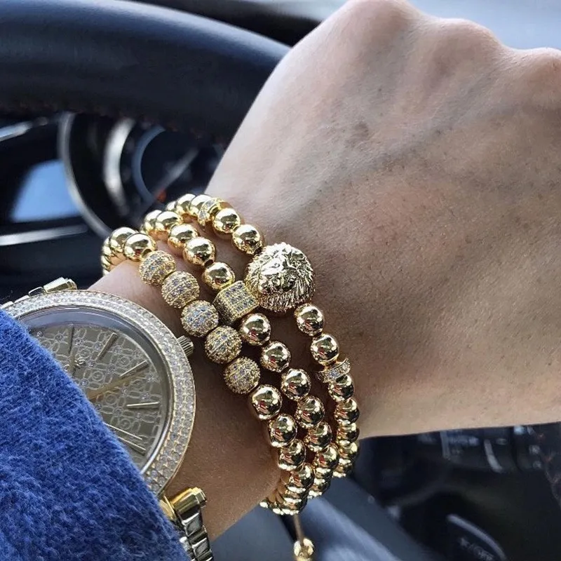 2019 Luxury Bracelet Men Pave Cubic Zirconia Lion Royal Crown Multi-piece Set Geometric Bead Bracelet For Men Punk Jewelry Gift
2019 Luxury Bracelet Men Pave Cubic Zirconia Lion Royal Crown Multi-piece Set Geometric Bead Bracelet For Men Punk Jewelry Gift