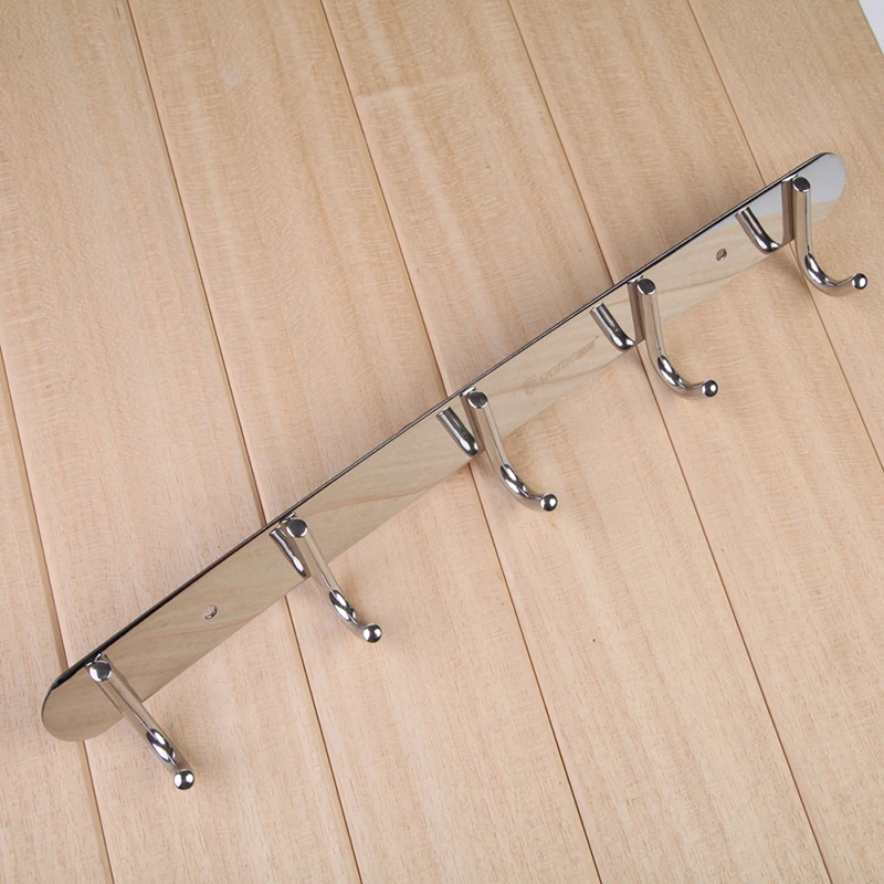 Simple Hanger Rack 5 Hooks Holder Door Wall-mounted Hook For Kitchen Organizer Bathroom Accessories Coat Clothes Storage Hooks
Simple Hanger Rack 5 Hooks Holder Door Wall-mounted Hook For Kitchen Organizer Bathroom Accessories Coat Clothes Storage Hooks